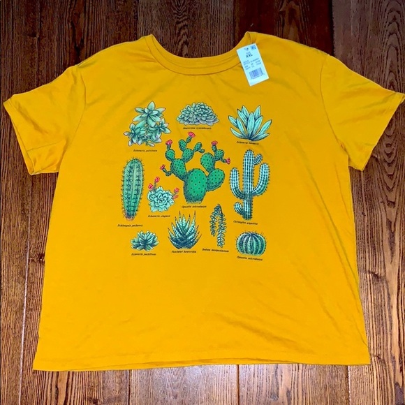 yellow cactus shirt